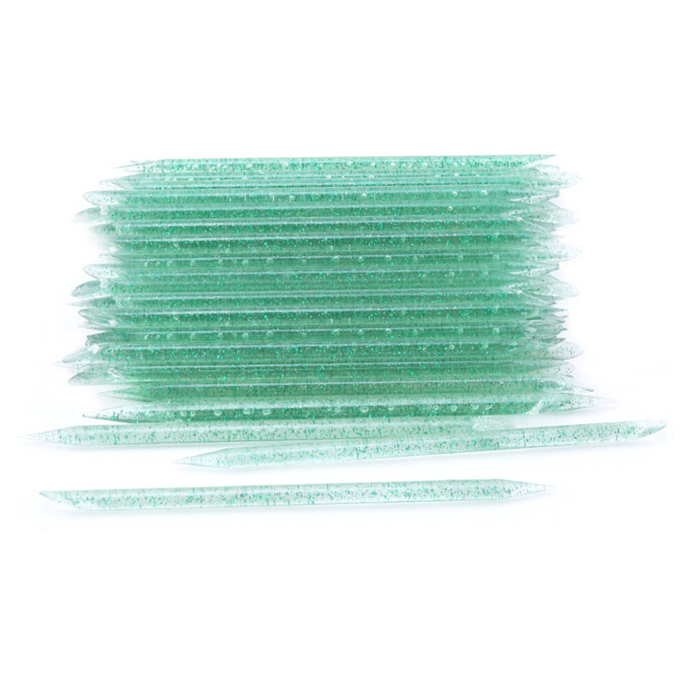 Hesroicy 50Pcs Nail Doting Pens Gloss DIY Ergonomics Dead Skin Push Double Head Wide Application Manicure Cleaning Nail Art Pens for Nail Salon
