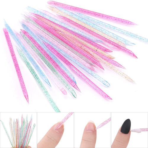 Hesroicy50Pcs Στυλό Νυχιών Γυαλιστερό DIY Εργονομία Νεκρού Δέρματος Πίεση Διπλής 1
