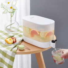 Dozator de băuturi karymi4L cu robinet și capac, fierbător de apă rece, capacitate mare, găleată rezistentă la căldură, compatibil cu