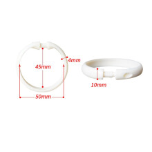 Large Plastic Shower Transparent 12 Curtain Shower Curtain O-Type Hook Ring Pack Curtain Hook