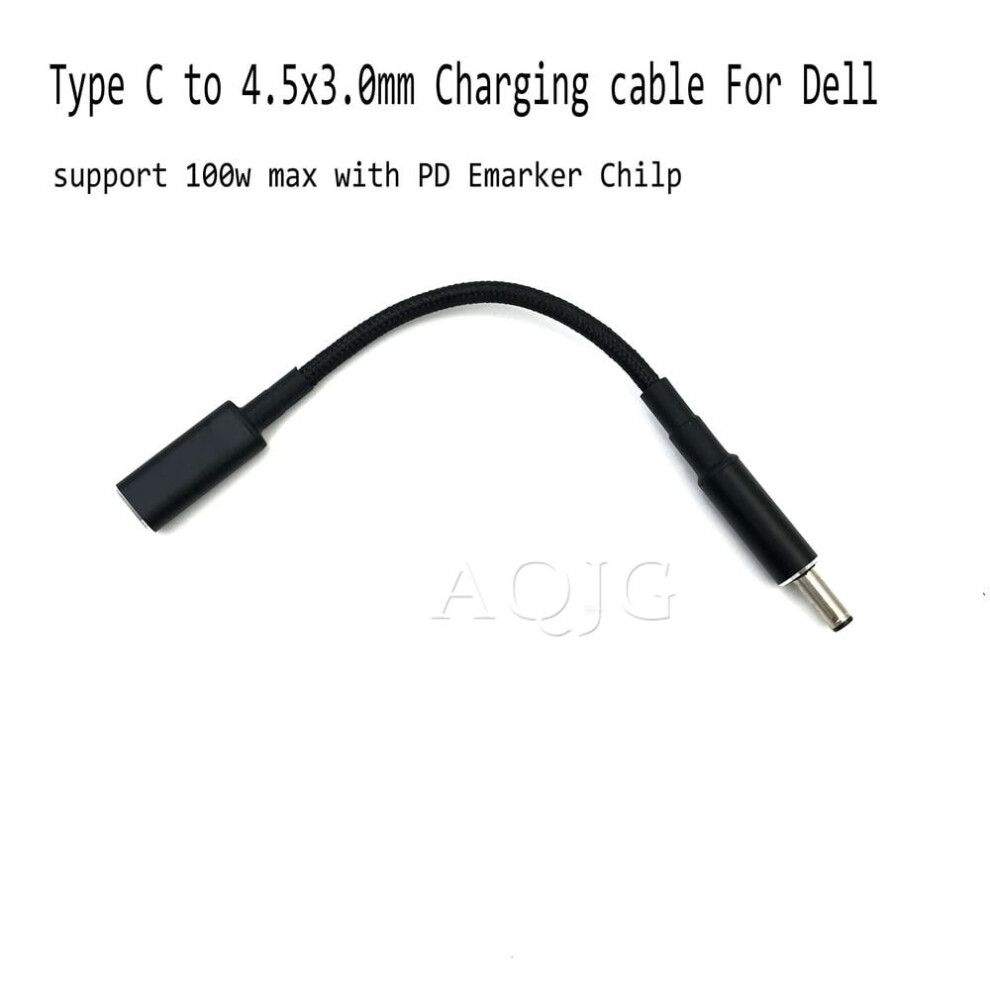 For Type C To 4.5X3.0mm Plug Converter 100W Usb C Pd Fast Charging Cable For Laptop Dc 4.5*3.0 9164030799714