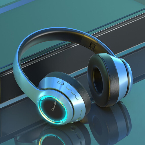Ακουστικά Bluetooth Avtoify5.2 Αθλητικά παιχνίδια Ακουστικά με βαριά μπάσα Super LED Cool Light Effect