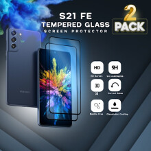 2 kpl pakkaus, yhteensopiva Samsung S21FE:n kanssa - karkaistu lasi 9H - Super Quality3D