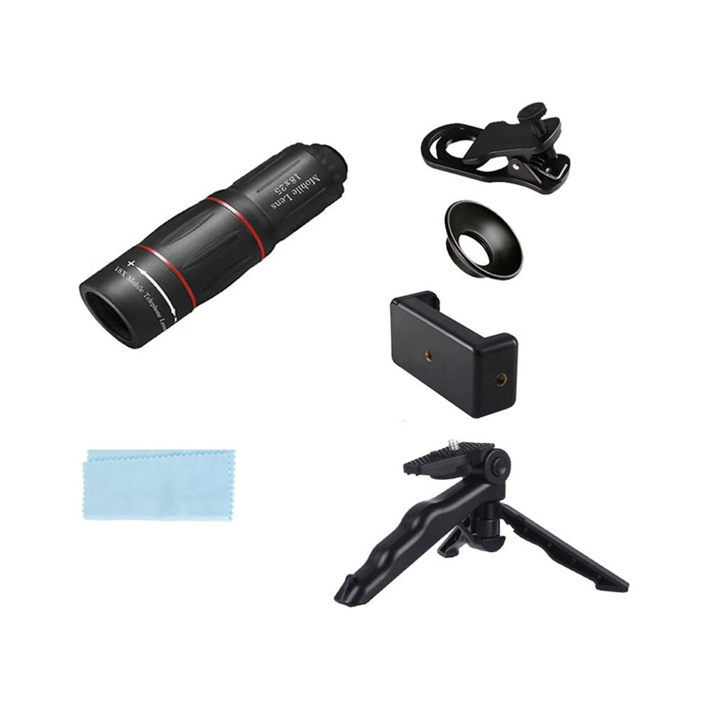 18X Outdoor Travel Concert Hd Portable Mobile Phone Telephoto External Lens Photography Small Monocular Telescope A 9389440849648