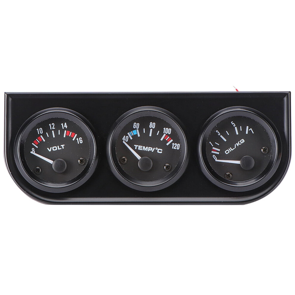 52Mm Triple Kit Oil Temp Gauge Water Temp Gauge Temperature Oil Pressure Gauge Sensor 3In1 Car Meter 9164030957619