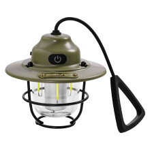 Fnyoxu reîncărcabilă LED camping lumină retro portabilă cort lumină picnic în aer liber lumină impermeabilă umanizată design cu dublă
