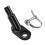 Bicycle Trailer Hitch Connector, Bicycle Adapter Accessories(Traction Head + Silver Lock Ring) 2