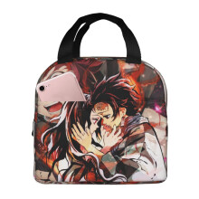 Demon Slayer Tanjiro Kamado -eväsrasia, eristetty lounaskassi naisille tai miehille, uudelleenkäytettävät jäähdytinkassit työpiknikille,