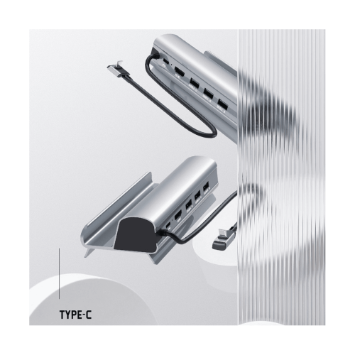 Docking station per TV, base di supporto, hub, docking station da USB C a RJ45 Ethernet 2