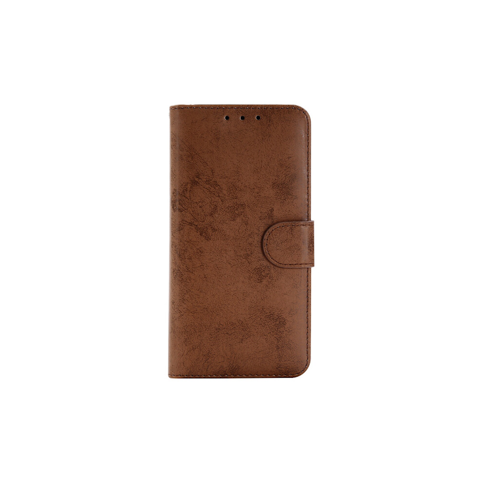 Well-Thought-Out Wallet Case From Leman For Compatible With Samsung Galaxy S8 Brown 9164030247635