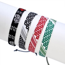 JZROCKER 4-teiliges verstellbares Armband-Set im arabischen Stil für Damen und Herren