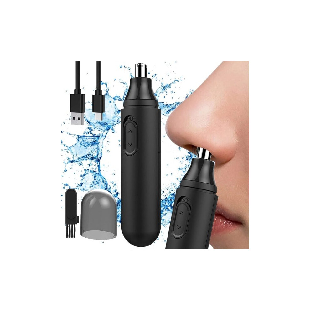 Rechargeable Ear and Nose Hair Trimmer for Men and Women - Painless Nose Trimmer - USB Electric Hair Removal - Nose Hair Trimmer