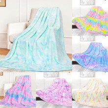 maxiaoxia Breathable Wool Blanket, Double-Layer Warm Crystal Velvet Cover, Compatible with Kids & Adult Bed, Couch Use