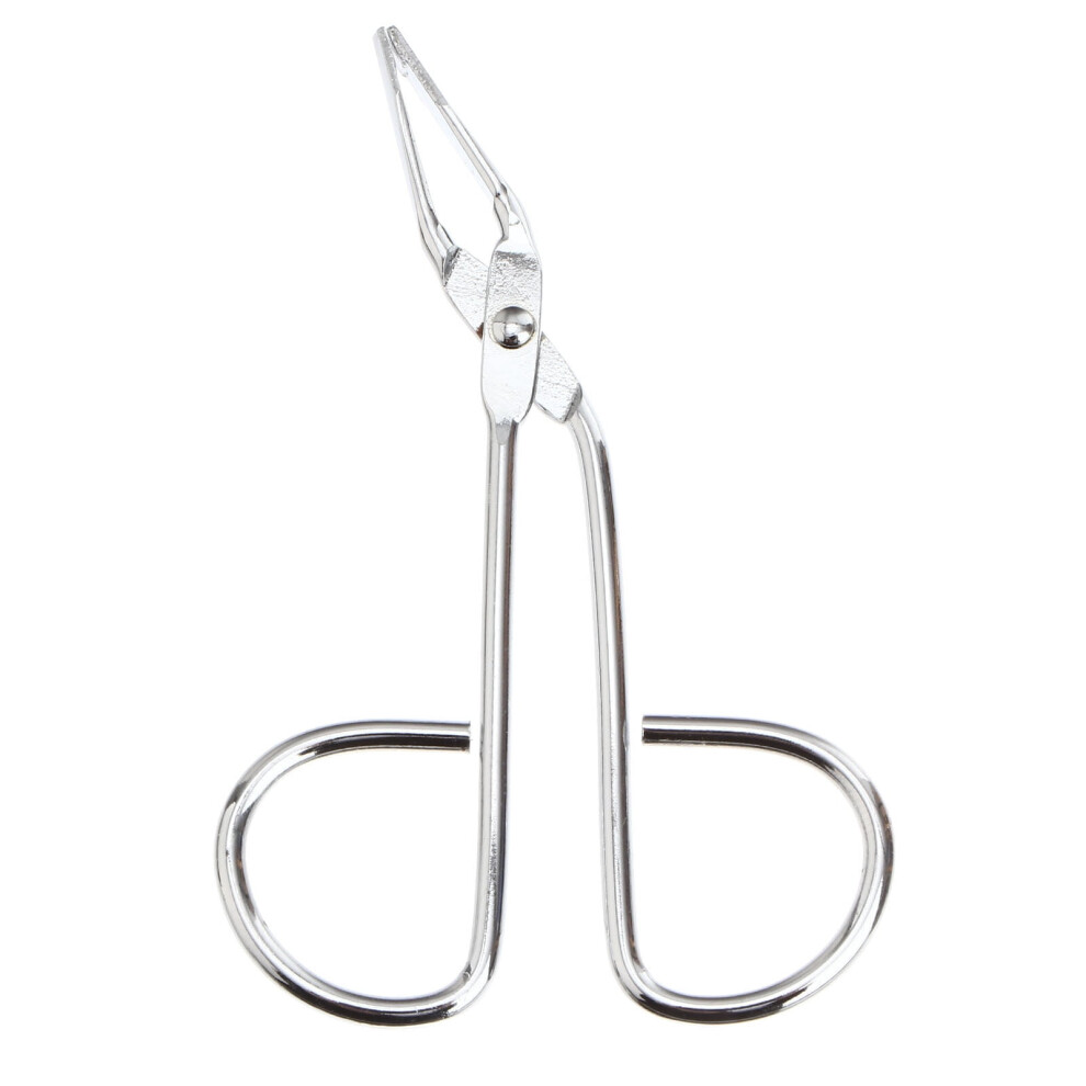 Stainless Steel Scissors Shaped Eyebrow Tweezer Clip (Silver)