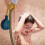Rotatable Shower Wall Mount No-Punching Shower Rack 4