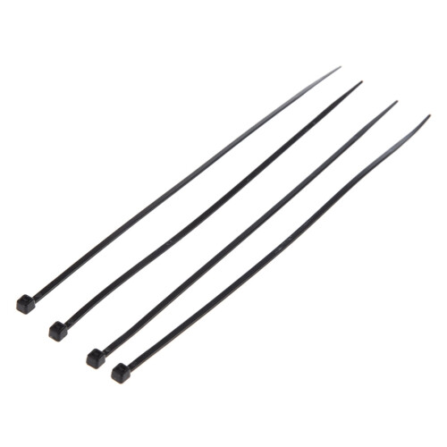 8" Plastic Cable Zip Ties 100-Pack (Black) 1