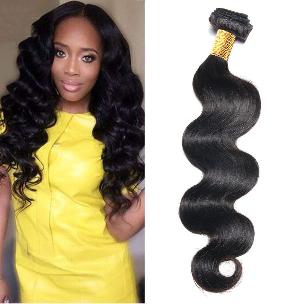 Unisex Brazilian Virgin Human Hair Bundles 28 Inch Natural Body Wave Extensions Unprocessed Weft