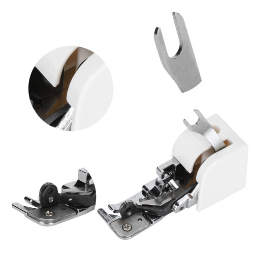 Sewing Machine Foot Attachment Low Shank Compatible Universal Side Cutter Compact Sturdy Design Overlock Stitch Sharp Cutting And Easy Installation 1