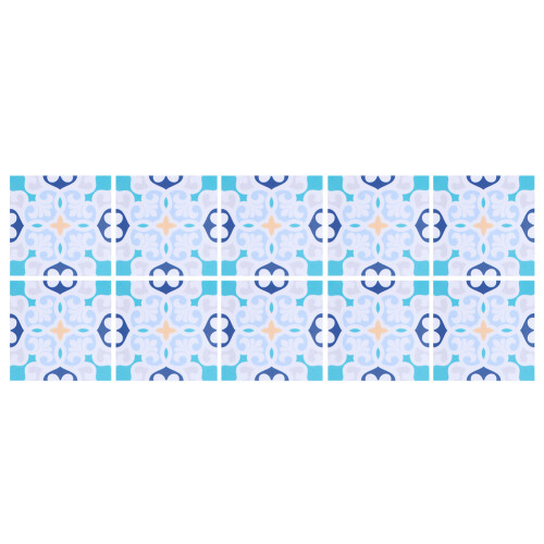 Self Adhesive Backsplash Tile Stickers With Compact Storage Design, Durable Removable Waterproof Vinyl Decals In Unique Pattern For Kitchen Bathroom