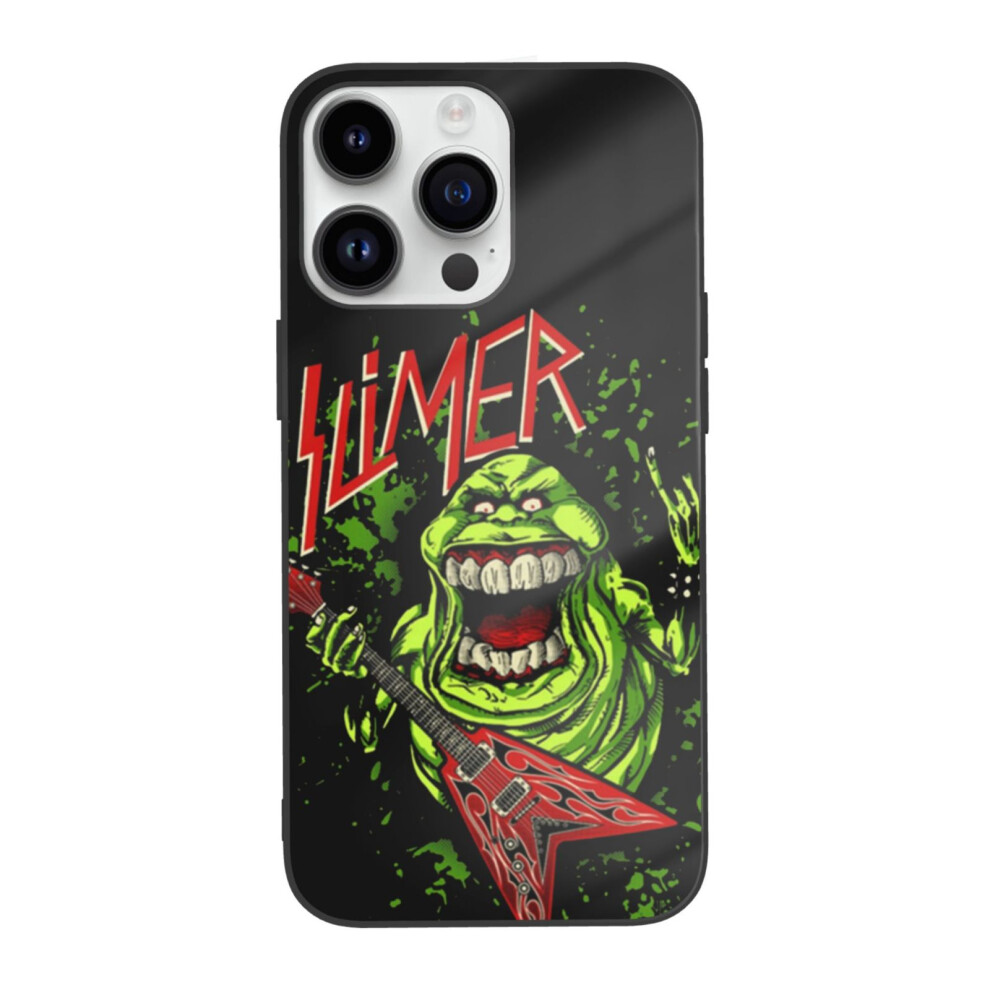 Compatible With Apple Compatible With Iphone 14Pro Case 14Promax Printed Glass Case Ghostbusters Slimer 9395123689067