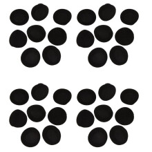 16 paar vervangende oordopjes van 55 mm voor headset/koptelefoon, zwart