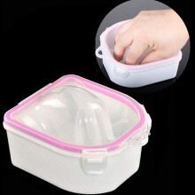 Acetone Resistant Nail Soak Bowl for Acrylic and Gel Removal Manicure Tray Pink Easy Clean