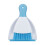 SUSUchens 1 Set Small Broom & Dustpan Kit, Mini Handheld Multi-functional Cleaning Tool for Desktop, Sofa, Kitchen, Keyboard - Blue 2