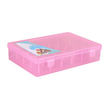 Caja de hilo de coser Jygee, 42 carretes, gran capacidad, plástico, almacenamiento, vacío, para bordado, punto de cruz, contenedor a prueba de