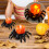 Εκπτώσεις για το Halloween! Φωτιστικό LED με κερί σε σχήμα αράχνης, φωτεινό 5