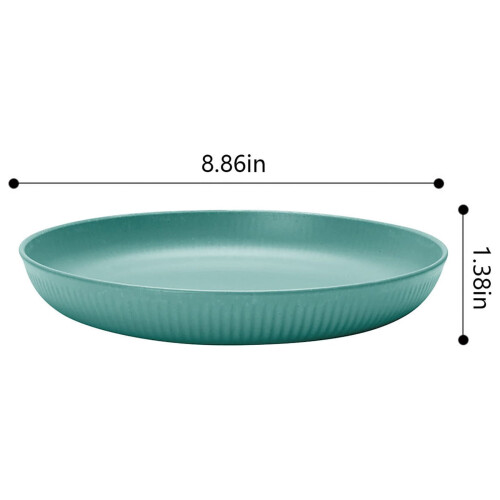 Kayannuo Kitchen Gadgets ClearanceΠιάτα φαγητού 8,9 ιντσών από σιτάρι και άχυρο - Ασφαλή για φούρνο 2