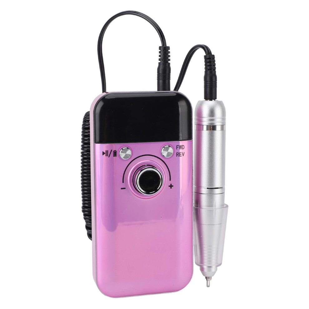 Electric Nail Drill 45000RPM Rechargeable Professional Nail File for Acrylic Nails with 6 Bits