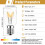 8206232A Λαμπτήρας 40W125V E17Βάση, Θερμό Λευκό, Ρυθμιζόμενη φωτεινότητα, συμβατός με 4