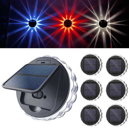 Chicmine 1 Set Solar Wall Light, High Brightness, 90 Adjustable, Remote Control, Auto On/Off, Multiple Modes, Outdoor LED Lamp with Solar Panel 2