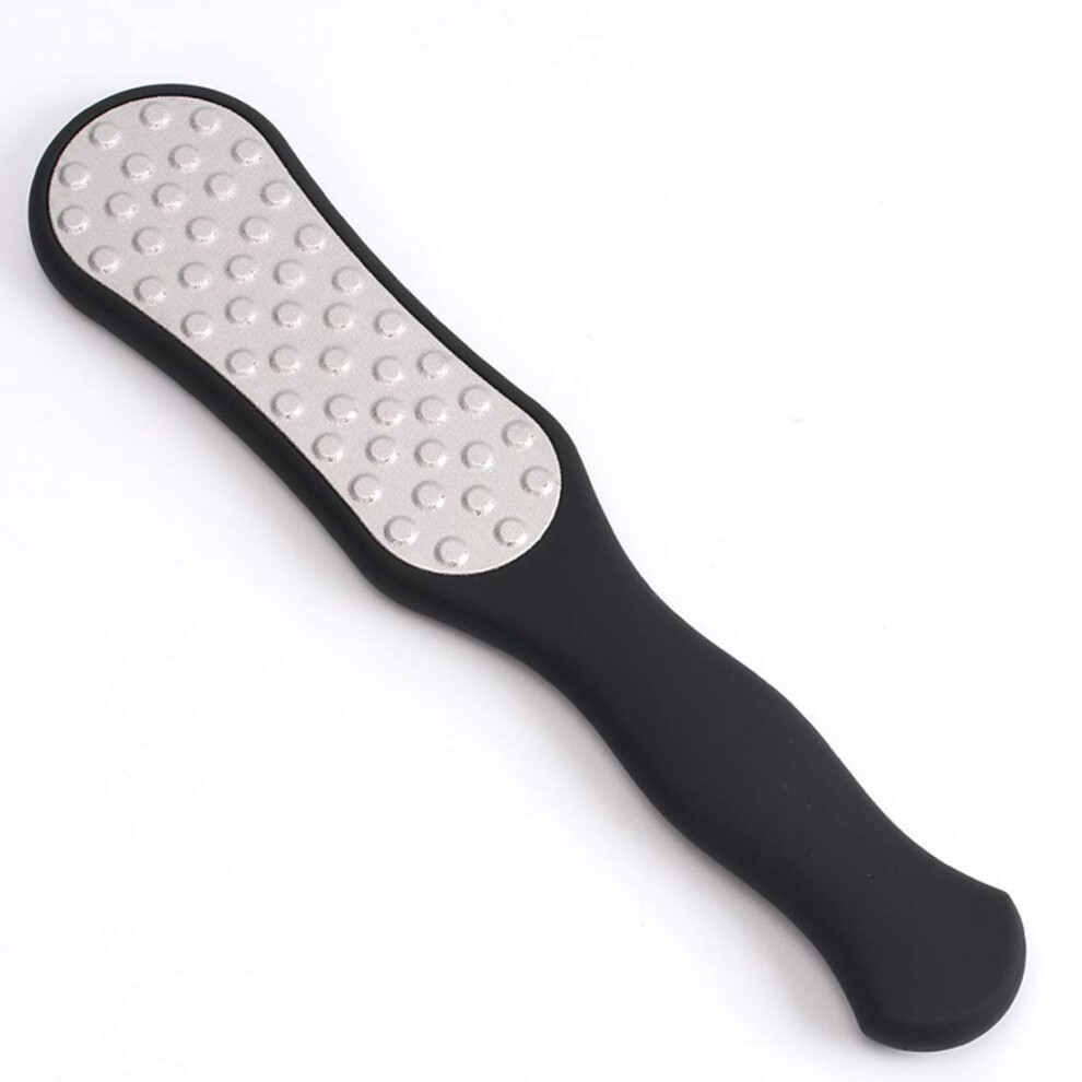 Stainless Steel Foot File Callus Remover with Ergonomic NonSlip Grip for Dry and Wet Feet Black Ref: 3131