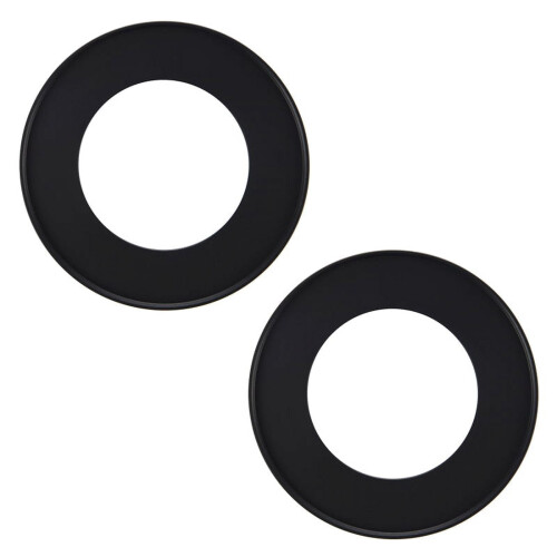 2X Kameralinsefilter Step Up Ring 49mm-77mm Adapter Svart