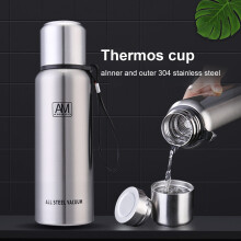 Hesroicy500/750/1000/1500ML eristetty kuppi vuotamaton leveä suu 24 tunnin lämpöeristys suljettu kansi termospullo matkoille