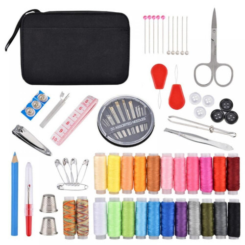 Prettyui DIY Set de cusut Diy Multi-Funcțional Set de cusut Cutie Set de mâner Matlasare Cusut Broderie Ață Accesorii de cusut 2