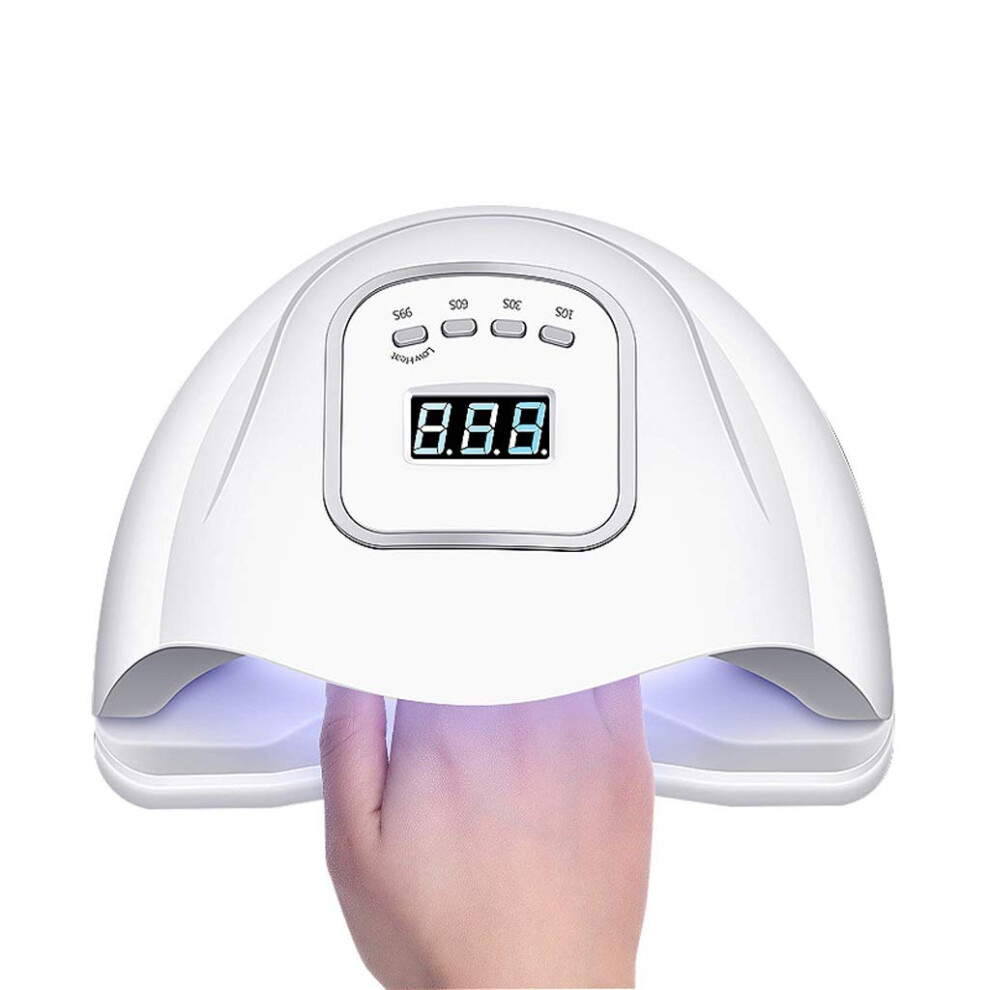 120W LED Nail Lamp UV Nail Dryer with Smart Auto Sensor for Fast Gel Curing Manicure Pedicure