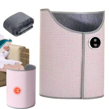 Under Desk Heater with Smart Temperature Control, Foldable Electric Foot and Leg Warmer 200W Pink