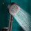 Sleek High Pressure Shower Head, Five Spray Modes & Detachable Design for Smooth Surface Application 3