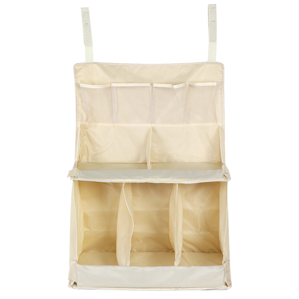 Sturdy And Durable Baby Organizer Hanging Diaper Caddy Organizer For Diaper Stacker Nursery Organization With C Clamp Hooks Waterproof Oxford Fabric
