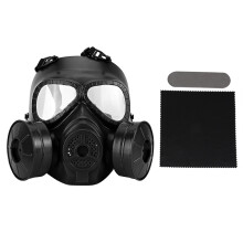 Tactisch paintballmasker met volledig gezichtsmasker, anticondenslens en stevige nylon bandjes voor cosplay, zombiesoldaten en Halloween-evenementen.