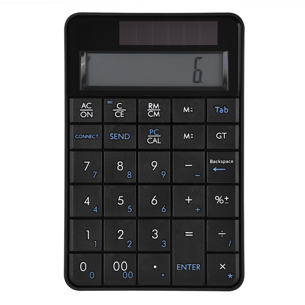 Wireless Numeric Keypad With Calculator Function 2 In 1 Bluetooth Connection Portable Design Quiet Scissor Switch Keys Dual Function Lcd Display Compa 9176269542825