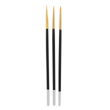 Acrylic Round Flat Painting Adjustable Sizes Soft Fiber Material With Pointy Tip Design Fashion Design For Detailed Nail Art Creation