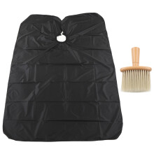 Capa de corte de cabelo em nylon com aberturas para os braços, multifuncional, impermeável, para salão de beleza, com fecho ajustável de
