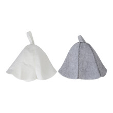 Russian Banya Cap Sauna Hat Felt Bath Accessories For Men And Women, Vaporarium Hat Keep From Overheating With Heat Insulation Breathable Water Absor