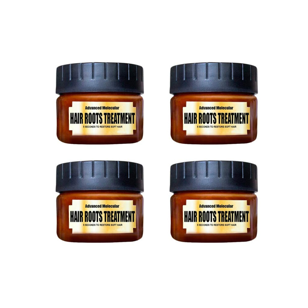 Brown Hair Mask Deep Conditioner With Argan Oil, Advanced Molecular For Damaged Hair, 4Pcs