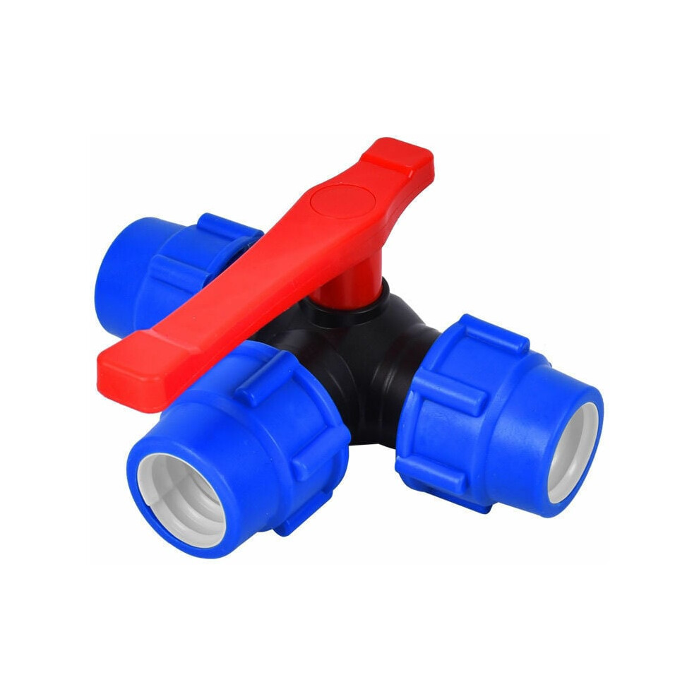 Pe Three-Way Fast Connection Plastic Water Pipe Connector, Good Sealing Performance For Garden Irrigation Fittings 9074015902629