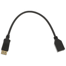 Adaptador DisplayPort 1.2, Cabo DisplayPort Macho para Fêmea, Cabo de Extensão 4k