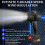 Ασύρματος φορητός φυσητήρας turbo jet Snmubt, ελαφρύς λιθίου με 2 μπαταρίες, τουρμπίνα 4